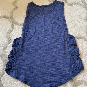 Lululemon Heathered Blue Var-City Muscle Tank 12